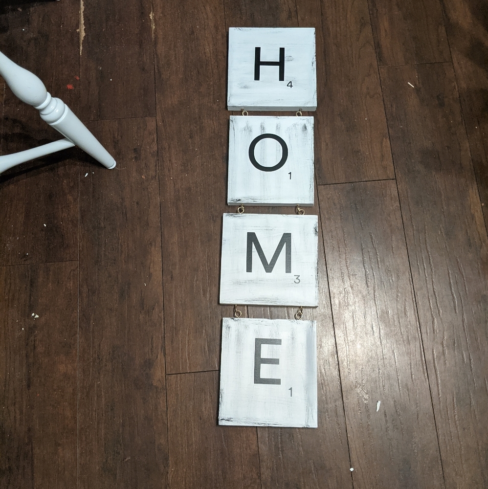 Scrabble tiles